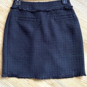 H&M black mini shirt textured material